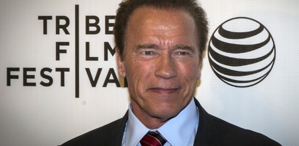O ator Arnold Schwarzenegger chega para a pré-estreia do seu filme "Maggie" - 