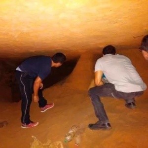 Túneis e "caverna" encontrados em abril na penitenciária de Alcaçuz, no RN - Reprodução