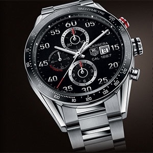 Relógio Tag Heuer Carrera; modelo deve ser usado como base para primeiro smartwatch de marca de luxo suíça - Reprodução