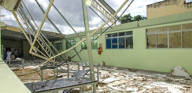 Rajadas de vento causam destruição em universidade federal de Mossoró (RN)  - 04/05/2015 - UOL Notícias