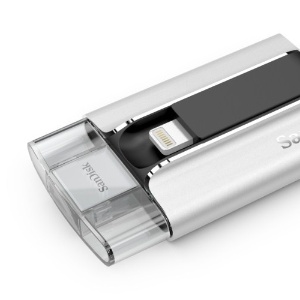 Sandisk iXpand Flash Drive substitui cabos e iTunes, mas custa a partir de R$ 400 - Divulgação