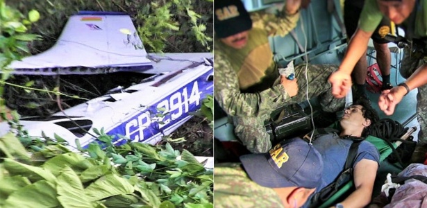 O brasileiro Asteclinio da Silva Ramos Neto se feriu em queda de avião e foi resgatado por operação militar no Peru - Divulgação/Comando Conjunto de las Fuerzas Armadas Peru