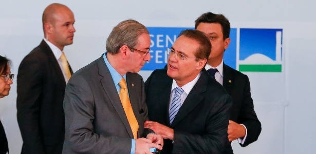 Os presidentes da Câmara e do Senado, Eduardo Cunha (PMDB-RJ) Renan Calheiros (PMDB-AL) - Pedro Ladeira/Folhapress