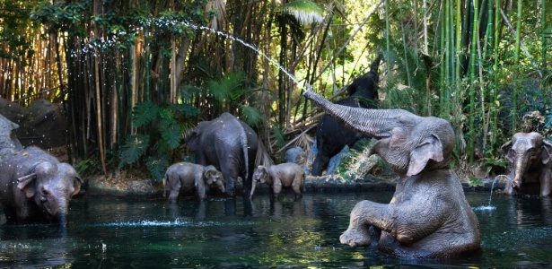 Atração da Disneylândia, na Califórnia, que faz amplo uso da água - Divulgação via The New York Times