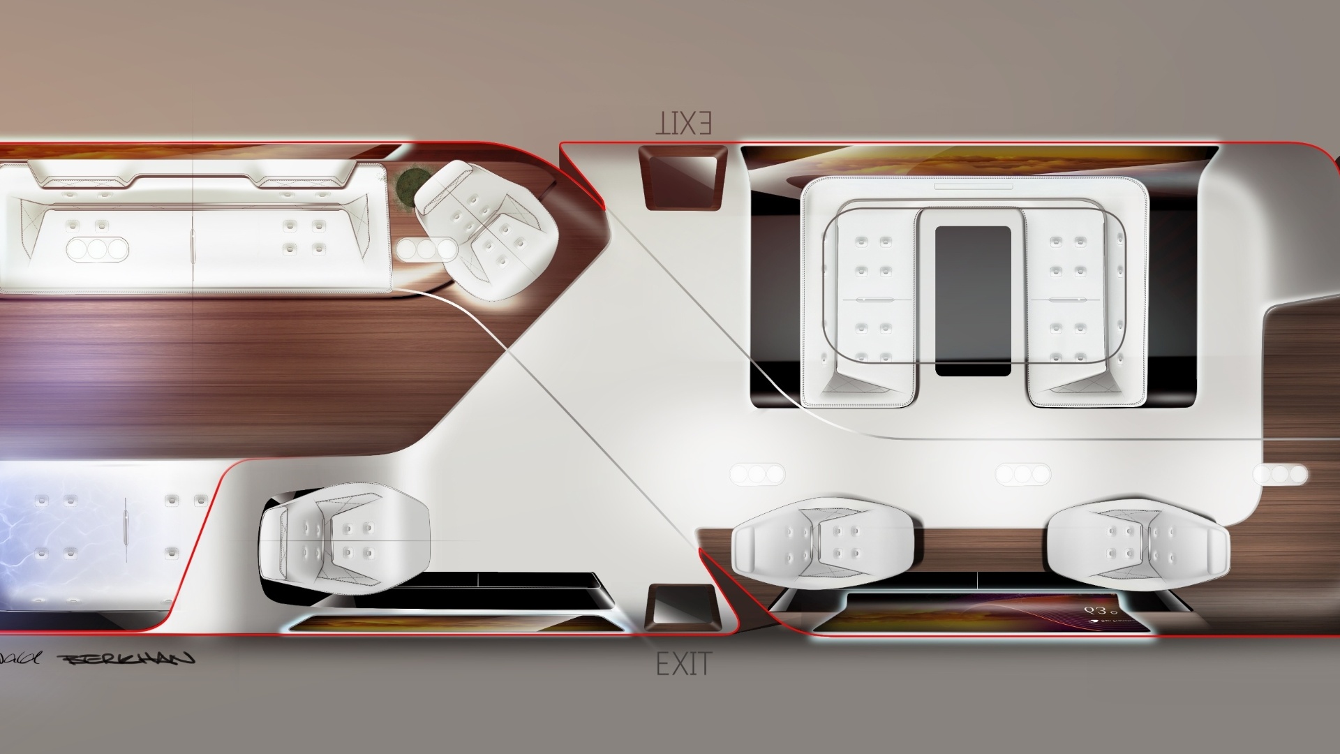 Avião de luxo da Mercedes-Benz em parceria com a Lufthansa - Daimler/Mercedes Benz