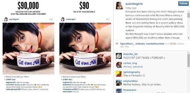 Modelo vende a mesma foto que o artista usou por apenas RS$90 - Reprodução/Instagram