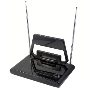 Na imagem, antena interna UHF; especialistas recomendam antenas externas para a maioria dos casos para ter melhor recepção de sinal - Divulgação - Divulgação