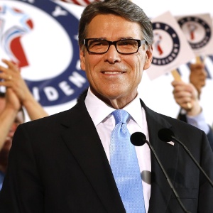 Rick Perry, ex-governador do Texas, anunciou nesta quinta-feira sua candidatura às primárias do Partido Republicano para a presidência dos EUA - Ron Jenkins - 04.jun.2015 / Getty Images / AFP