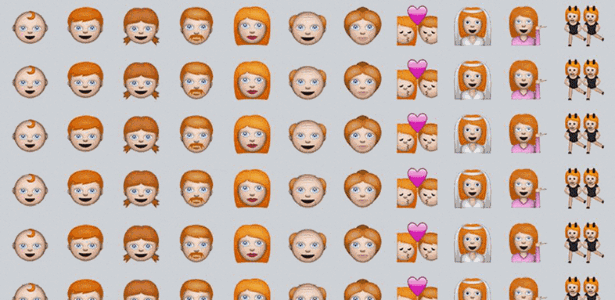 Emojis podem ganhar opções de pessoas com cabelos coloridos