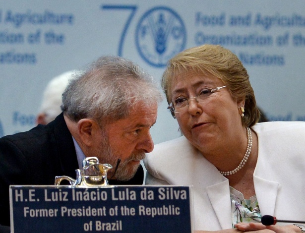 Lula e Bachelet, em 2015 - Giorgio Onorati/EPA/EFE