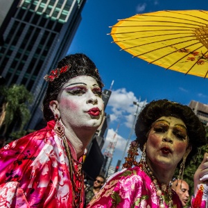 Participantes da Parada Gay de 2015 em São Paulo - Carla Carniel/Frame/Estadão Conteúdo
