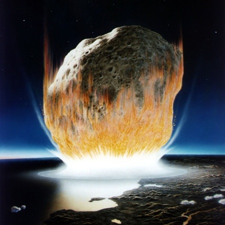 Recriação artística do meteorito - Don Davis/Nasa/Reuters