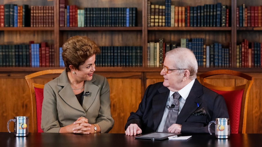 13.jun.2015 - Dilma Rousseff é entrevistada por Jô Soares no Palácio da Alvorada - Roberto Stuckert Filho/PR