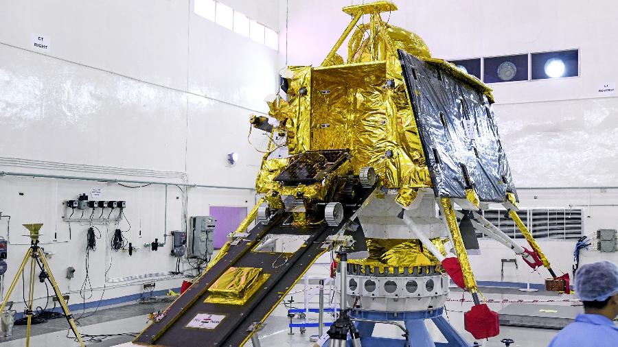 Sonda Vikram, da missão espacial indiana Chandrayaan-2 - Divulgação/ISRO