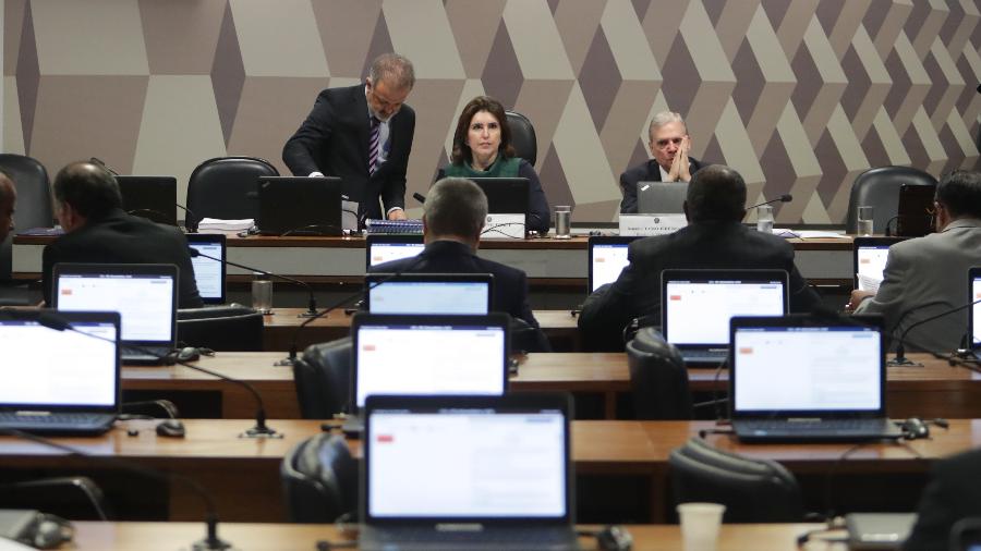 Sessão da CCJ do Senado; comissão fez hoje última reunião antes do recesso parlamentar - GABRIELA BILÓ/ESTADÃO CONTEÚDO