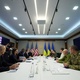 Apr 25,2022 - Representatives of the American government received by the Presidency of Ukraine in Kiev - Reproduction/Telegram/Volodymyr Zelensky