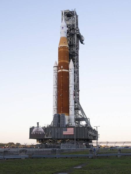 Space Launch System, sistema de foguetes da Nasa que será usado na missão Artemis - Divulgação/Nasa