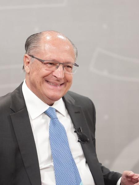 O ex-governador Geraldo Alckmin, candidato a vice na chapa de Lula, durante sabatina UOL e Folha - Simon Plestanjak/UOL