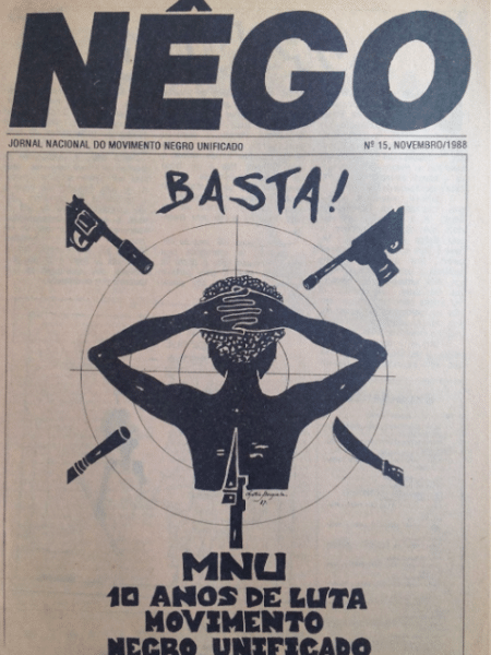Cartaz so Movimento Negro Unificado.