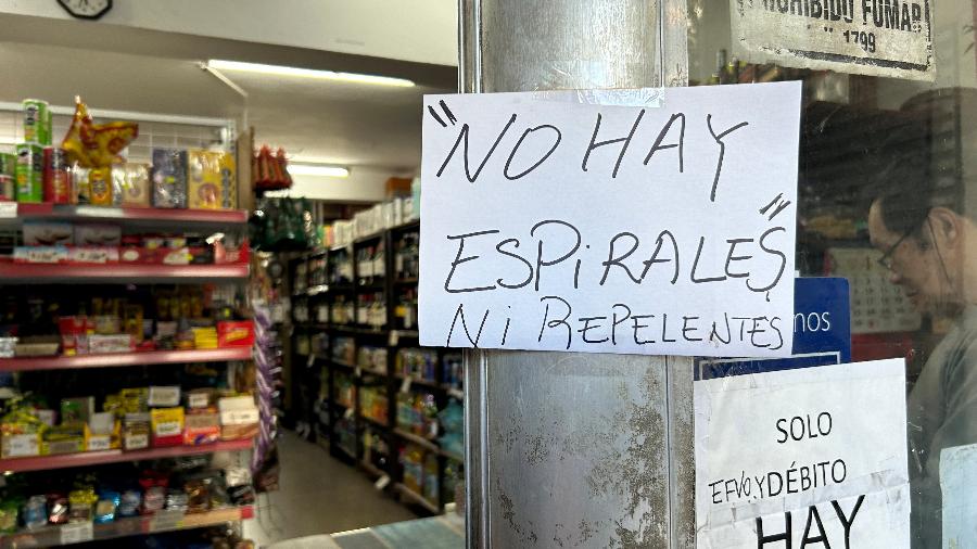 Repelentes estão em falta em Buenos Aires