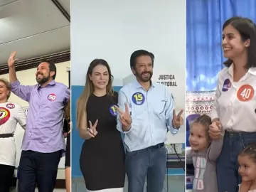 Candidatos à prefeitura, Boulos, Nunes e Tabata votam em São Paulo