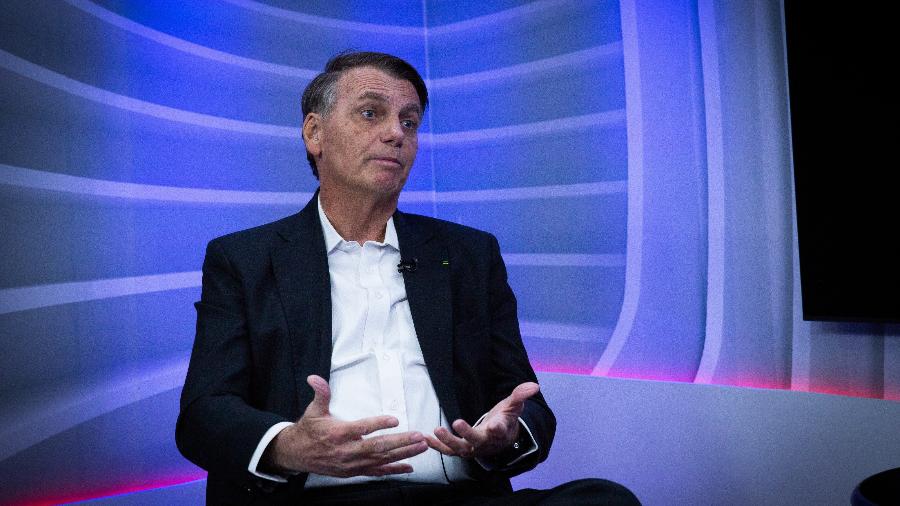 O ex-presidente Jair Bolsonaro em entrevista ao UOL O ex-presidente Jair Bolsonaro em entrevista ao UOL