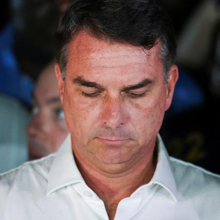 Senador Flávio Bolsonaro (PL) durante discurso após derrota na eleição presidencial, em Brasília Senador Flávio Bolsonaro (PL) durante discurso após derrota na eleição presidencial, em Brasília