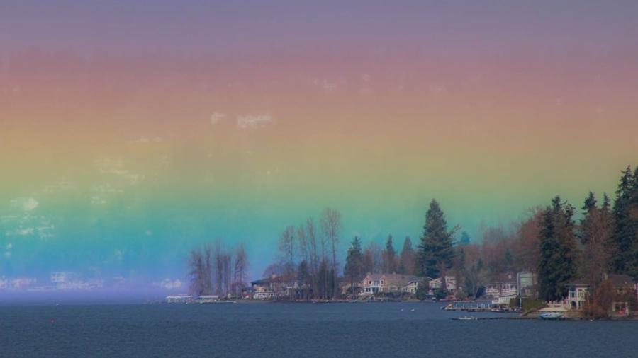Arco-íris de fogo em Washington - Reprodução / Instagram