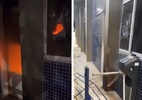 Criminosos ateiam fogo em estação de trem no RN; caminhonete é incendiada - Reprodução/Redes Sociais