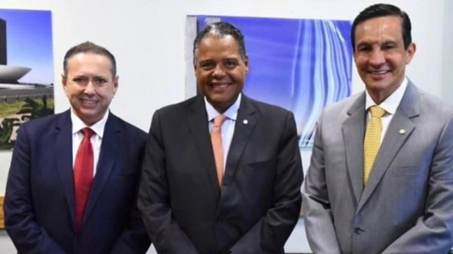 Domingos Filho, Antônio Brito, líder do PSD na Câmara, e o deputado Sidney Leite (AM)