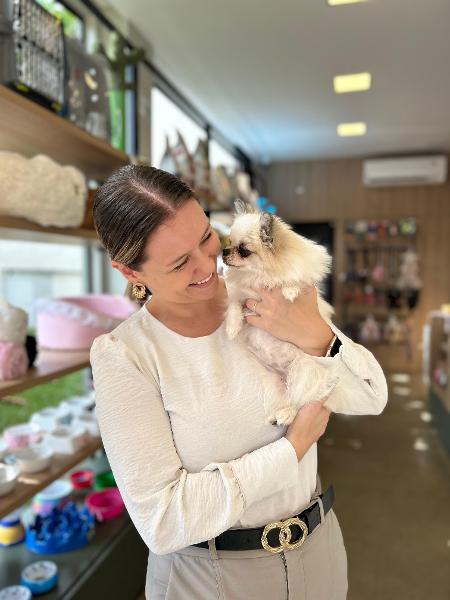 Médica veterinária Cíntia Klein abriu BudaPets Village, em 2019, em Balneário Camboriú (Santa Catarina) - Arquivo Pessoal