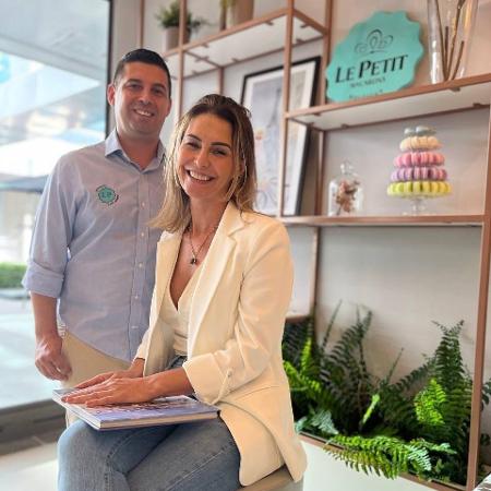 Valquíria de Marco e Roger Coelho são sócios-fundadores da Le Petit Macarons