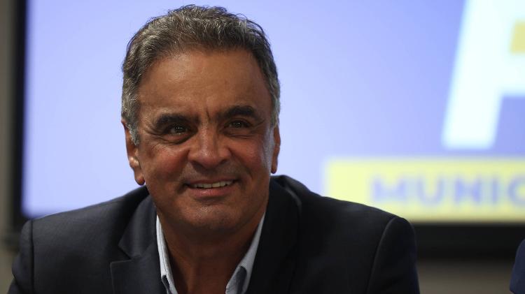 O presidente nacional do PSDB, Aécio Neves