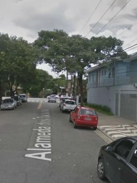 Alameda dos Tacaúnas, rua residencial da Planalto Paulista, onde aconteceu o crime - Reprodução/Google Street View