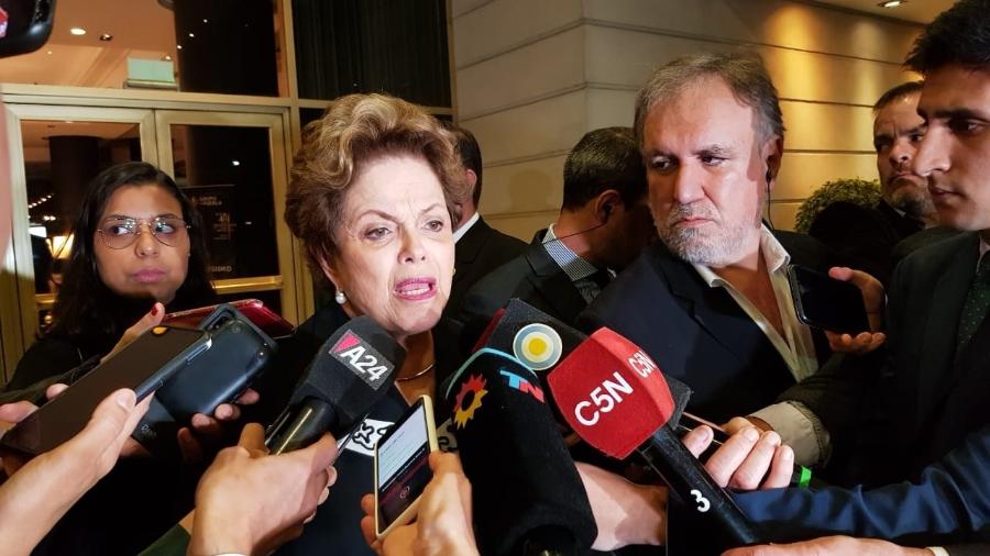 Dilma fala com imprensa argentina em Buenos Aires - Luciana Taddeo / Colaboração para o UOL