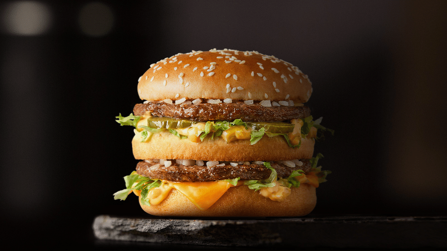 O lanche Big Mac, do McDonald"s - Divulgação/McDonald"s