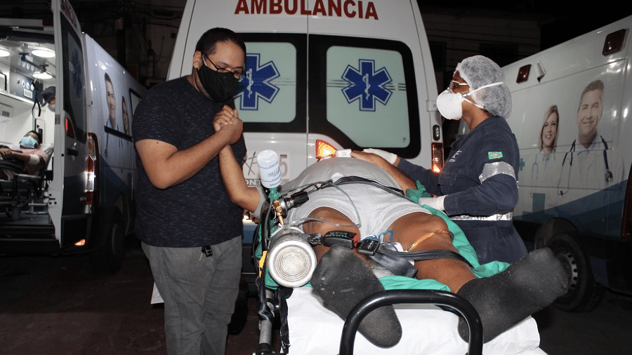 Pacientes do Amazonas é transferido para tratamento de covid-19 em Brasília - Divulgação SSP AM