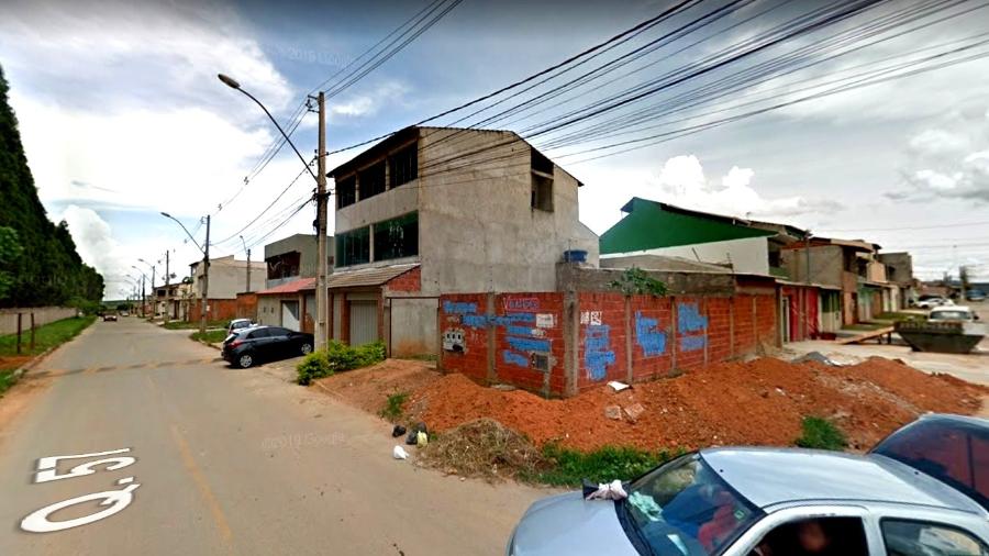 Quadra 57, em Brazlândia, próximo de onde o crime aconteceu - Google Street View