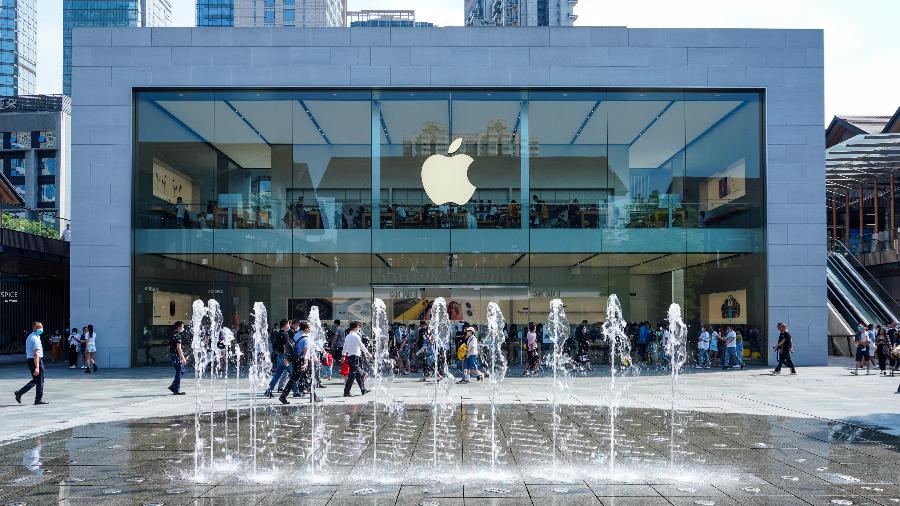 Apple Store em Chengdu, China: 95% de todos os iPhones fabricados no mundo são montados no país asiático - Chris Nagahama/ Unsplash