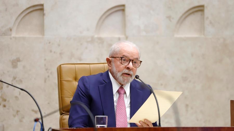 1º.fev.2023 - Lula discursa na abertura do ano Judiciário, no STF - Rosinei Coutinho/SCO/STF