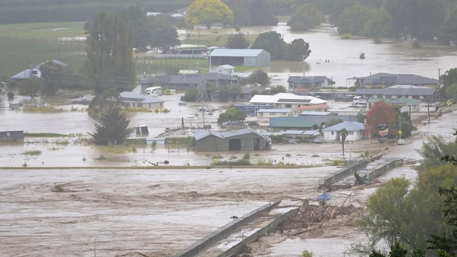 Nova Zelândia declarou estado de emergência nacional após passagem do ciclone Gabrielle - Reprodução: Governo da Nova Zelândia 