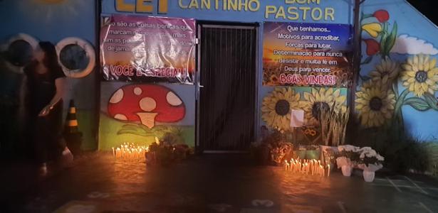 Homenagem às vítimas do ataque à creche Cantinho Bom Pastor, em Blumenau