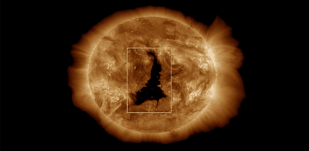 Buraco do tamanho de 60 Terras surge no Sol - e isso tem impacto aqui