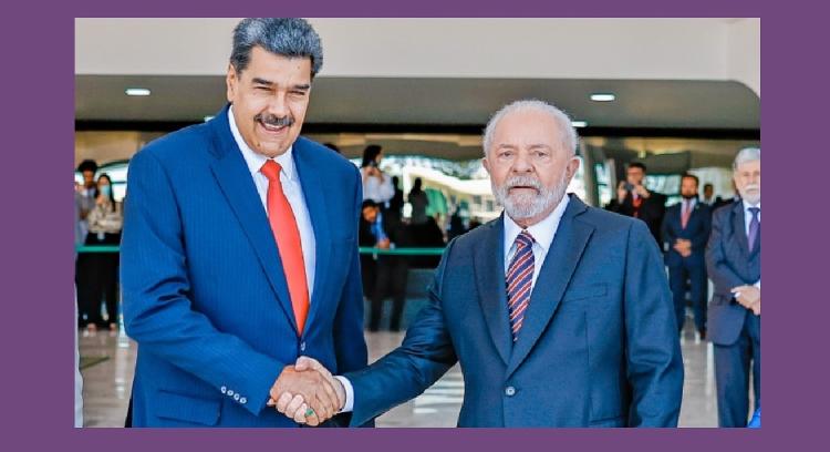 Nicolás Maduro com Lula