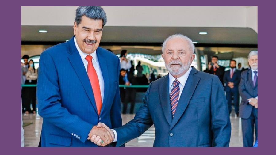 Nicolás Maduro com Lula