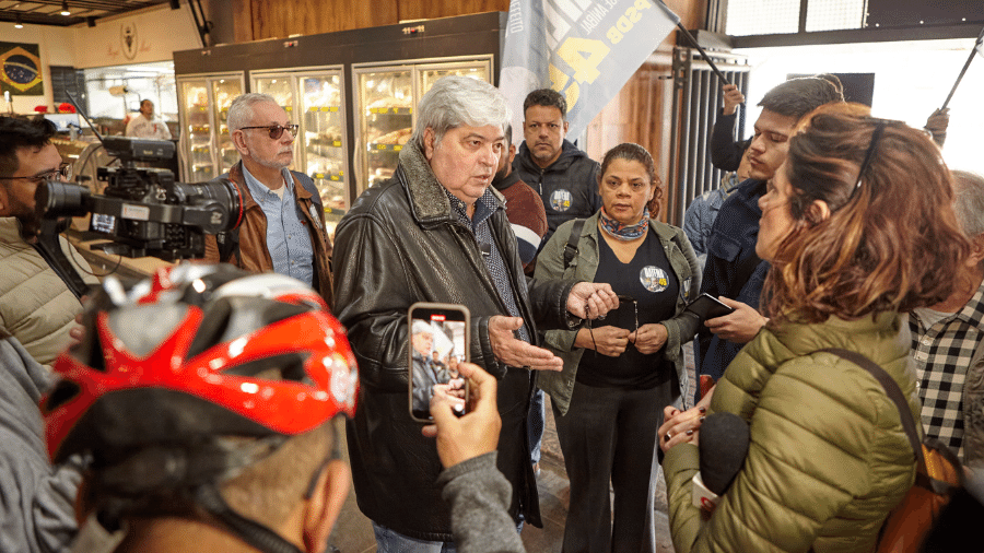 Mercadão de Pinheiros estava quase vazio durante visita de Datena nesta semana