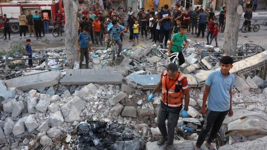 Ataque israelense na Cidade de Gaza em 17 de setembro de 2024