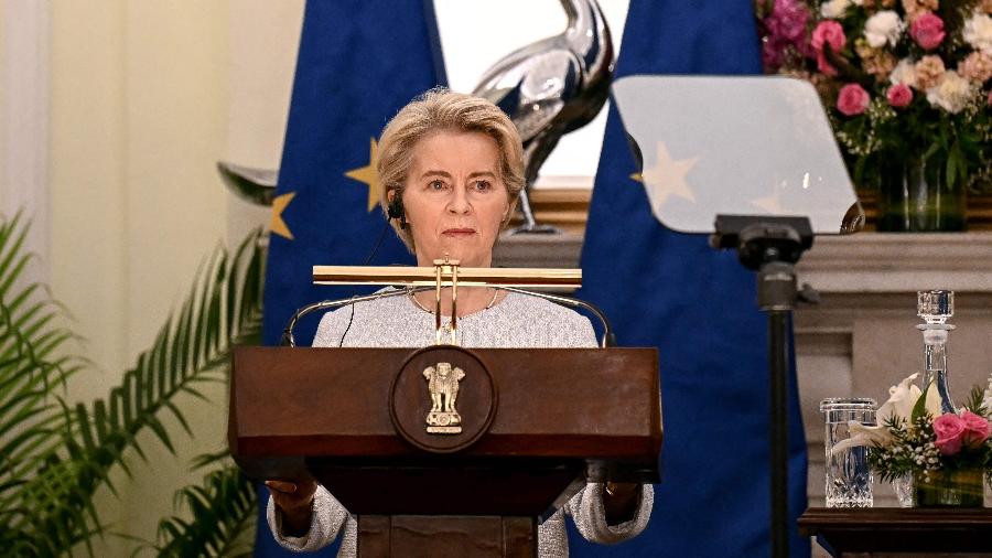 Ursula von der Leyen, presidente da Comissão Europeia Ursula von der Leyen, presidente da Comissão Europeia