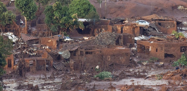 A gravidade do impacto ambiental do rompimento da barragem da Vale/BHP Billiton ainda não pôde ser corretamente dimensionada - Douglas Magno/AFP