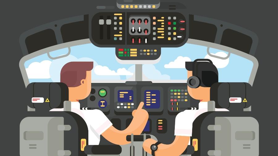 Futuro da aviação comercial pode ser com apenas um piloto na cabine - Getty Images/iStockphoto/jossdim